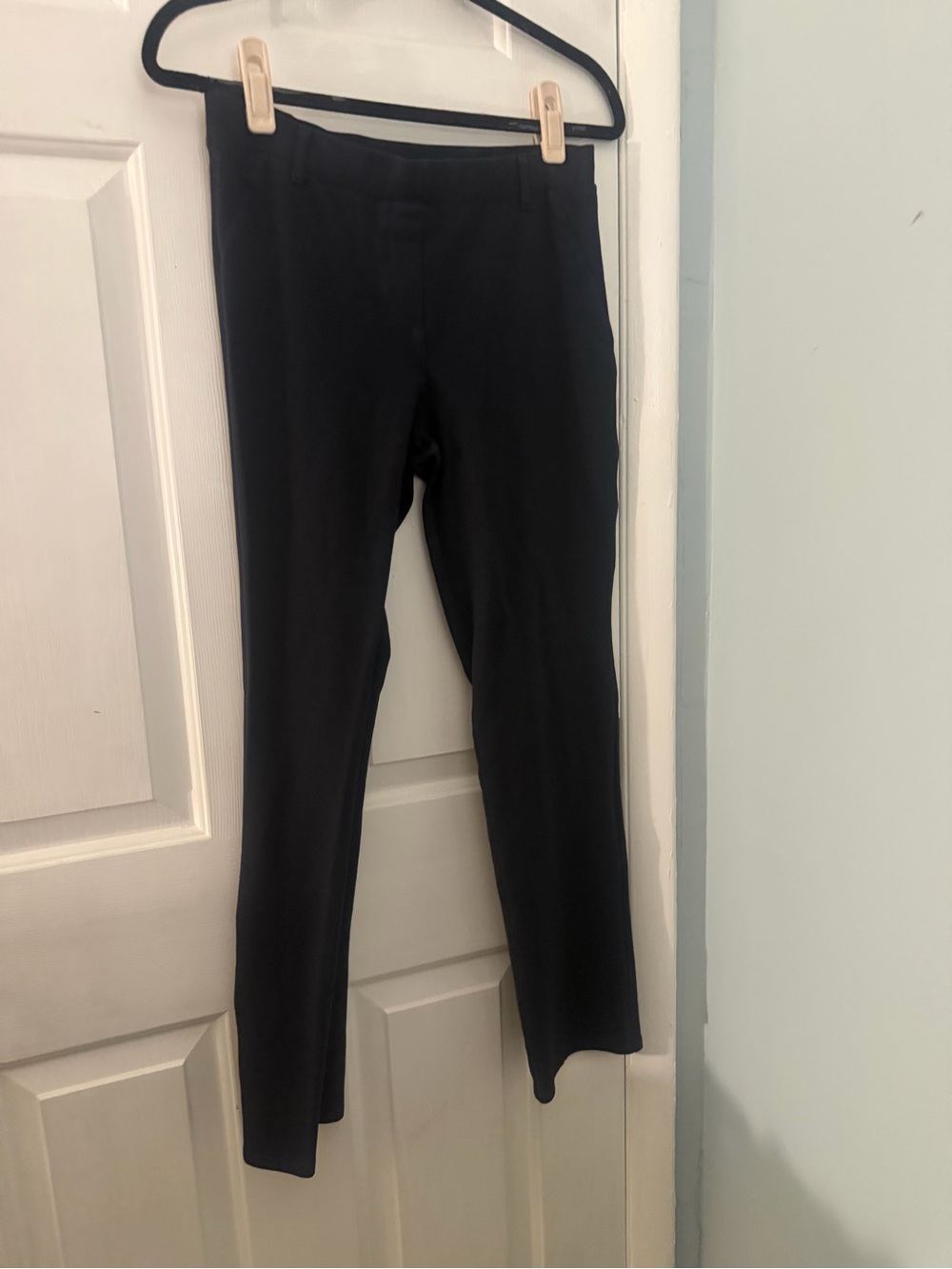 Quince Women’s Black Slim Straight Pull On Pants Size Medium M